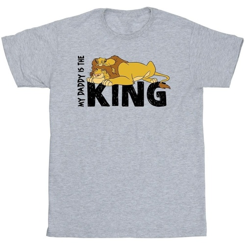 textil Niño Camisetas manga corta Disney The Lion King Daddy Is King Gris