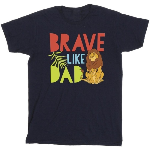 textil Niño Camisetas manga corta Disney The Lion King Brave Like Dad Azul