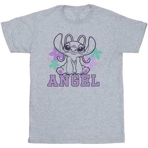 textil Niño Camisetas manga corta Disney Lilo & Stitch Angel Gris