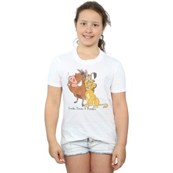 textil Niña Camisetas manga larga Disney The Lion King Classic Simba, Timon And Pumbaa Blanco
