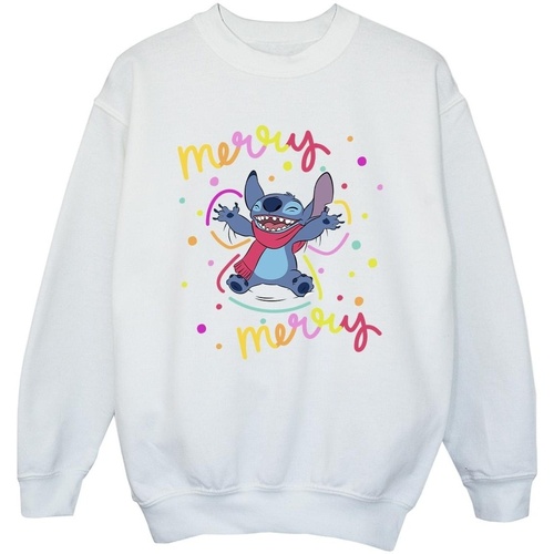 textil Niña Sudaderas Disney Lilo & Stitch Merry Rainbow Blanco