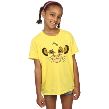 textil Niña Camisetas manga larga Disney The Lion King Simba Face Multicolor