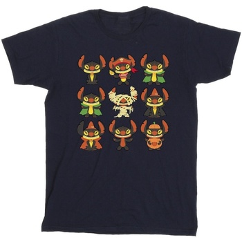 textil Niño Camisetas manga corta Disney Lilo & Stitch Halloween Costumes Azul