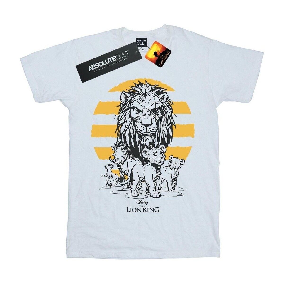 textil Niña Camisetas manga larga Disney The Lion King Movie Group Blanco