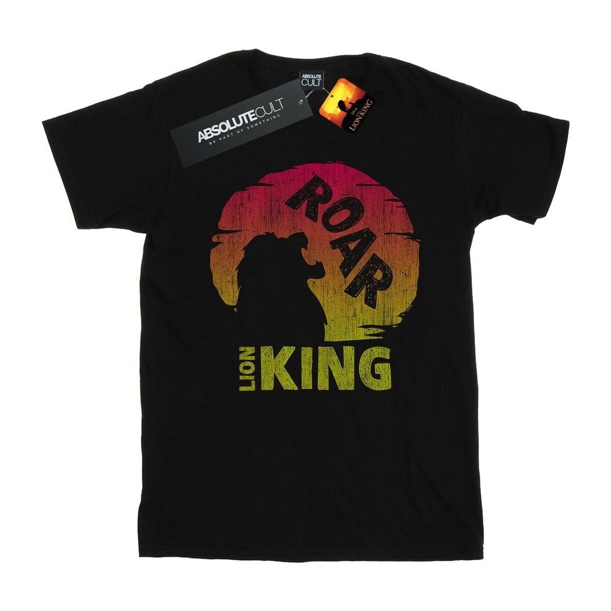 textil Niña Camisetas manga larga Disney The Lion King Movie Roar Negro