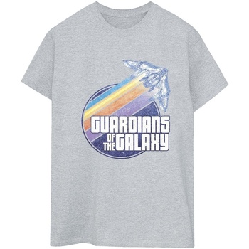 textil Mujer Camisetas manga larga Guardians Of The Galaxy Badge Rocket Gris
