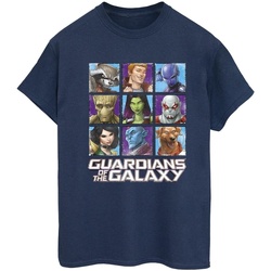textil Mujer Camisetas manga larga Guardians Of The Galaxy Character Squares Azul