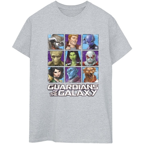 textil Mujer Camisetas manga larga Guardians Of The Galaxy Character Squares Gris