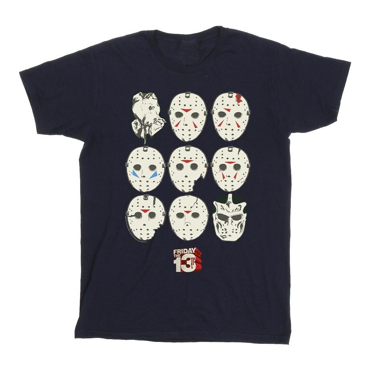 textil Hombre Camisetas manga larga Friday The 13Th Jason Masks Azul