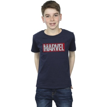 textil Niño Tops y Camisetas Marvel Comics Hearts Logo Azul