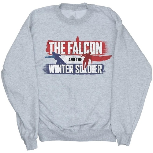 textil Hombre Sudaderas Marvel The Falcon And The Winter Soldier Action Logo Gris