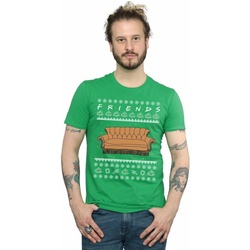 textil Hombre Camisetas manga larga Friends Fair Isle Couch Verde