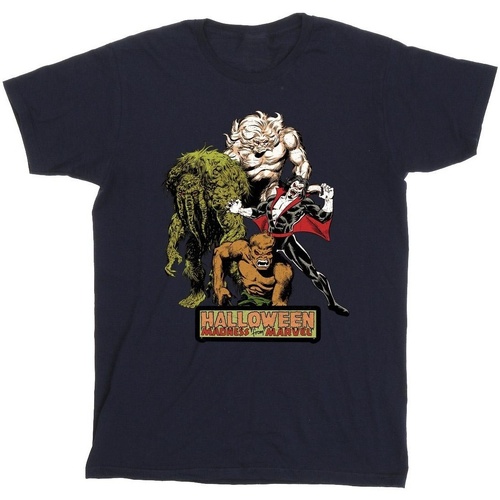 textil Niño Camisetas manga corta Marvel Halloween Monsters Azul