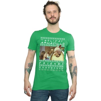 textil Hombre Camisetas manga larga Friends Fair Isle Holiday Armadillo Verde