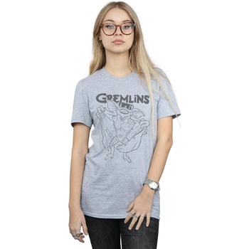 textil Mujer Camisetas manga larga Gremlins Spike's Glasses Gris