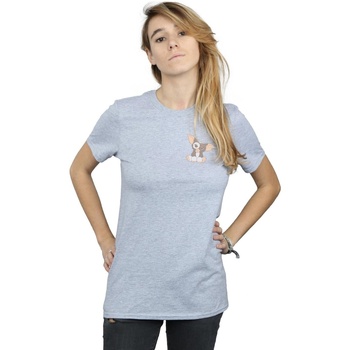 textil Mujer Camisetas manga larga Gremlins Gizmo Chest Gris