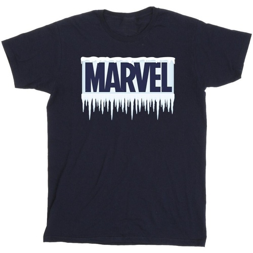 textil Niño Camisetas manga corta Marvel Icicle Logo Azul
