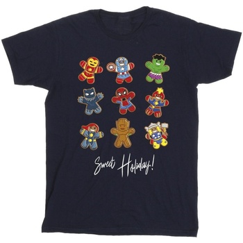 textil Niño Camisetas manga corta Marvel Gingerbread Avengers Azul