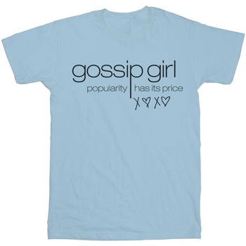 textil Mujer Camisetas manga larga Gossip Girl Popularity Has It's Price Azul