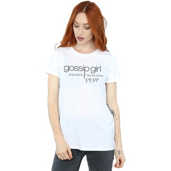 textil Mujer Camisetas manga larga Gossip Girl BI25949 Blanco