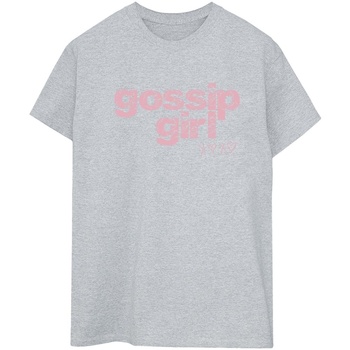 textil Mujer Camisetas manga larga Gossip Girl Swirl Logo Gris