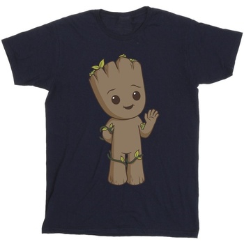textil Niño Camisetas manga corta Marvel I Am Groot Cute Groot Azul