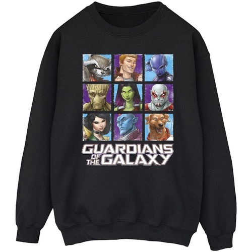 textil Hombre Sudaderas Guardians Of The Galaxy Character Squares Negro