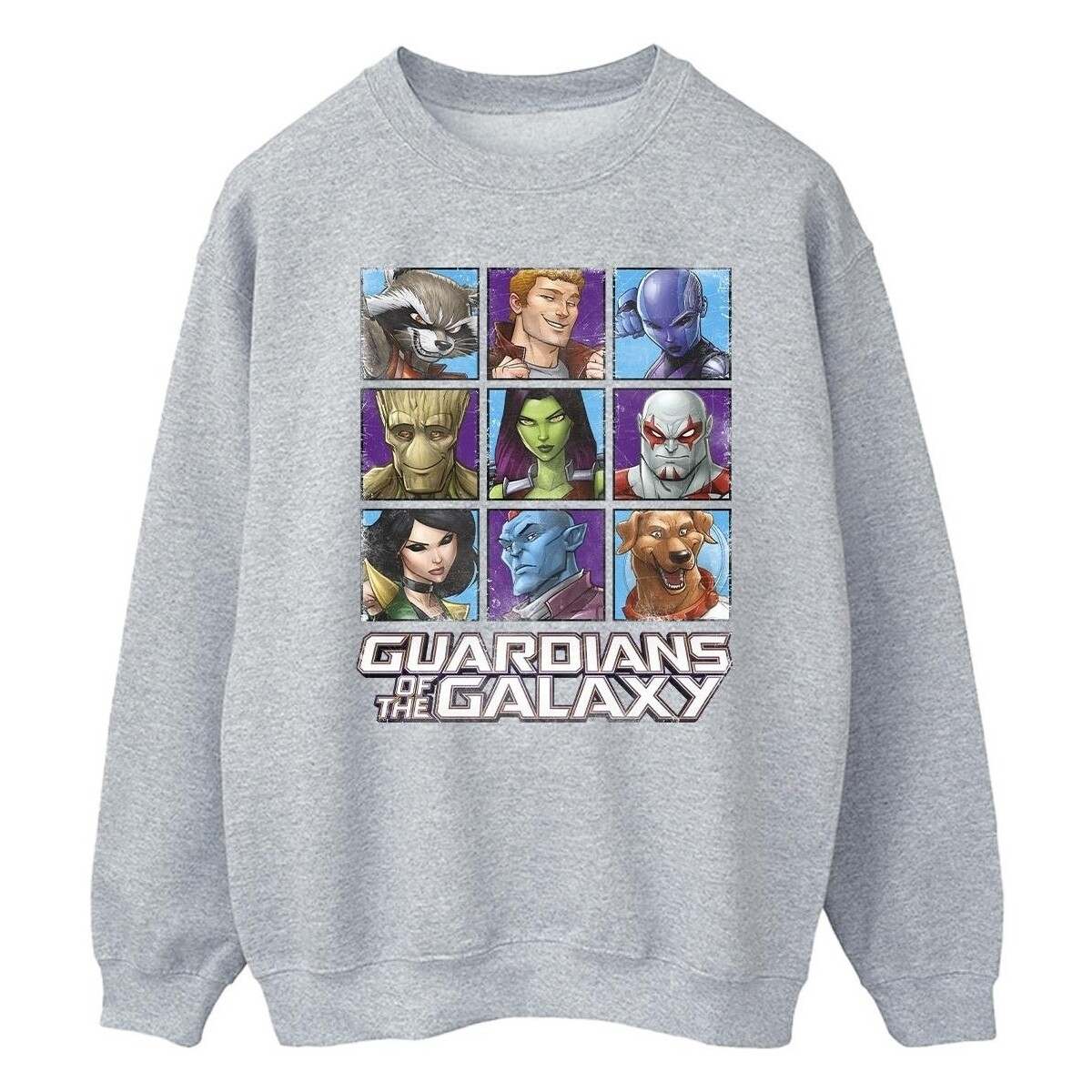 textil Hombre Sudaderas Guardians Of The Galaxy Character Squares Gris