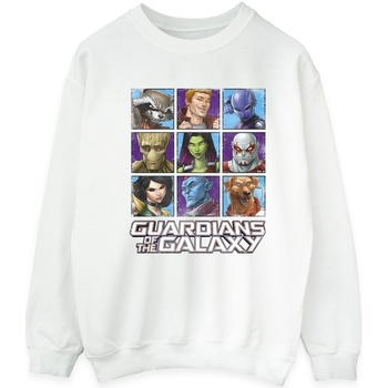 textil Hombre Sudaderas Guardians Of The Galaxy Character Squares Blanco