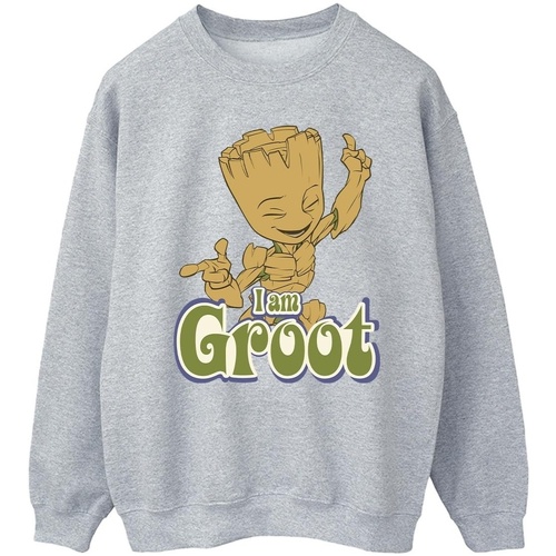 textil Hombre Sudaderas Guardians Of The Galaxy Groot Dancing Gris