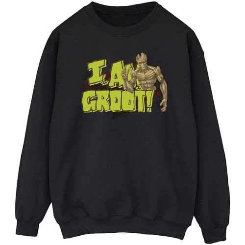 textil Hombre Sudaderas Guardians Of The Galaxy I Am Groot Negro