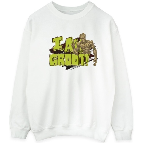 textil Hombre Sudaderas Guardians Of The Galaxy I Am Groot Blanco