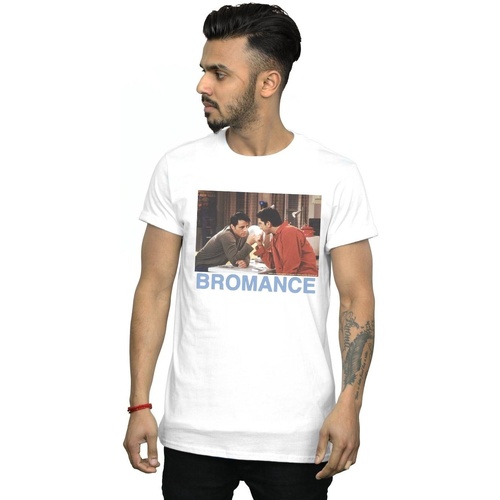 textil Hombre Camisetas manga larga Friends Joey And Ross Bromance Blanco