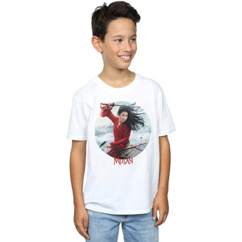 textil Niño Tops y Camisetas Disney Mulan Movie Sword Poster Blanco