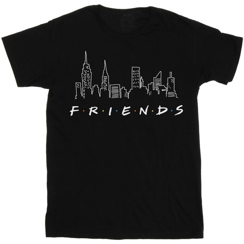 textil Hombre Camisetas manga larga Friends Skyline Logo Negro