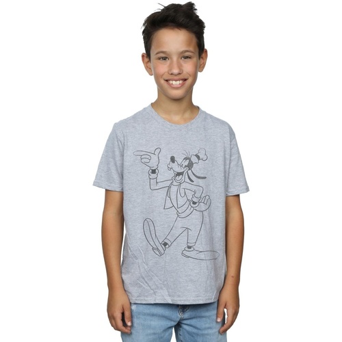 textil Niño Camisetas manga corta Disney Goofy Classic Baseball Gris