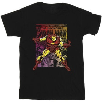 textil Niña Camisetas manga larga Marvel Iron Man Gradient Comic Negro