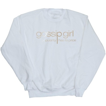 textil Hombre Sudaderas Gossip Girl Gold Logo Blanco
