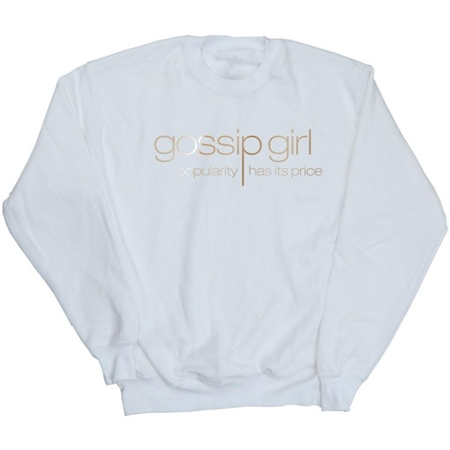 textil Hombre Sudaderas Gossip Girl Gold Logo Blanco