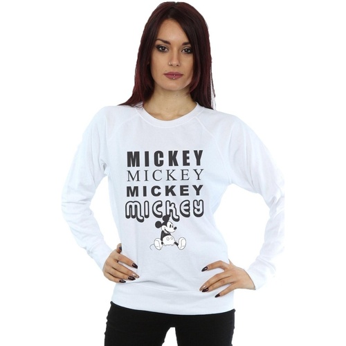 textil Mujer Sudaderas Disney Mickey Mouse Sitting Blanco
