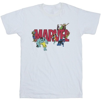 textil Niña Camisetas manga larga Marvel Comics Characters Blanco