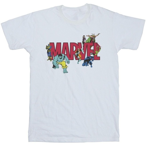 textil Niña Camisetas manga larga Marvel Comics Characters Blanco