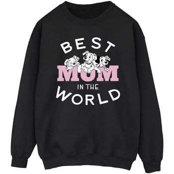textil Hombre Sudaderas Disney 101 Dalmatians Best Mum In The World Negro