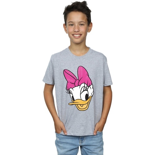 textil Niño Camisetas manga corta Disney Daisy Duck Head Painted Gris