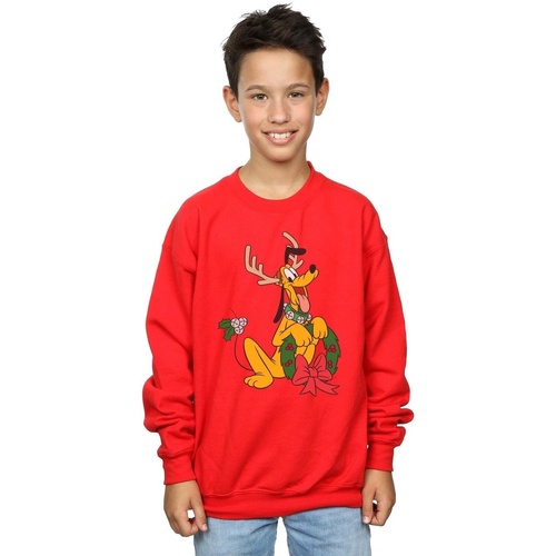textil Niño Sudaderas Disney Pluto Christmas Reindeer Rojo