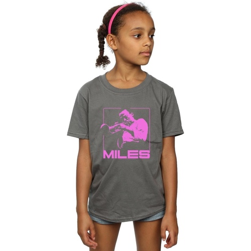 textil Niña Camisetas manga larga Miles Davis Pink Square Multicolor