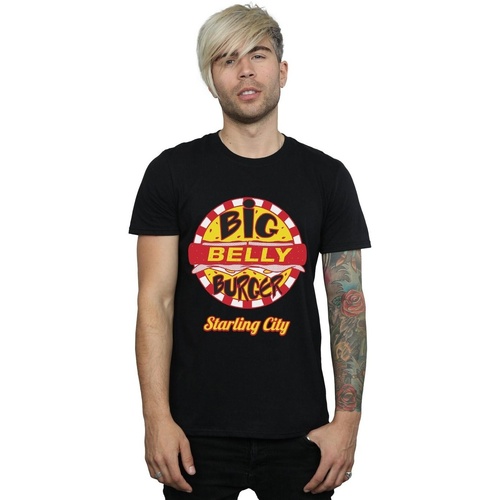textil Hombre Camisetas manga larga Dc Comics Arrow Big Belly Burger Logo Negro