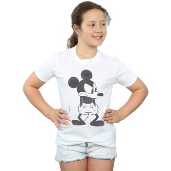 textil Niña Camisetas manga larga Disney Mickey Mouse Angry Blanco