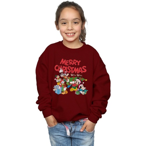 textil Niña Sudaderas Disney Mickey And Friends Winter Wishes Multicolor