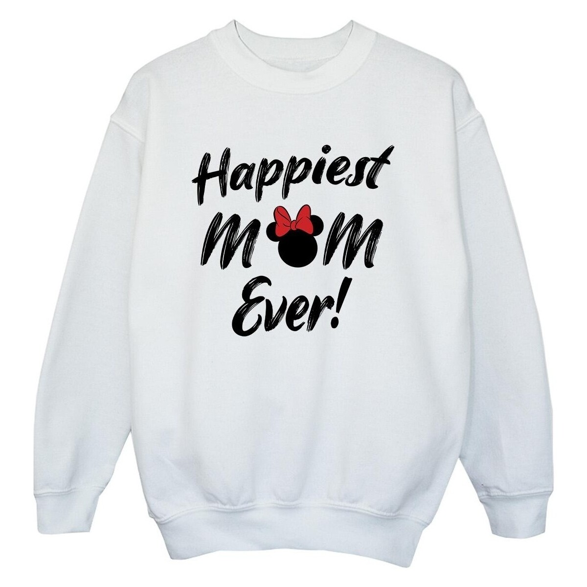 textil Niño Sudaderas Disney Minnie Mouse Happiest Mom Ever Blanco